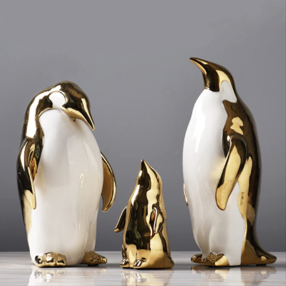 Amazon.co.jp: ゴールデンセラミックペンギン工芸品彫刻クリエイティブ Amazon.co.jp: ゴールデンセラミックペンギン工芸品彫刻クリエイティブ